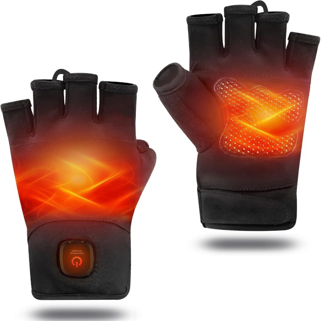 Fingerless Heated Gloves